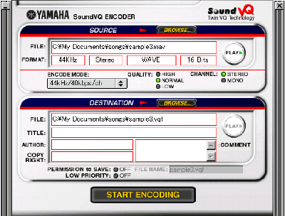 SoundVQ Encoder