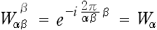 W=W