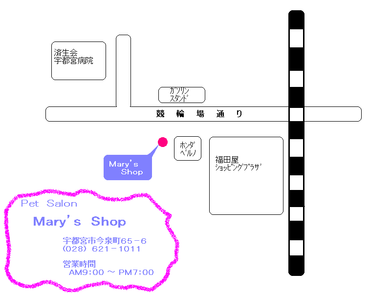 お店の地図です