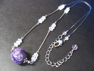 チャロアイト（パープル・16mm）心の弱さを克服