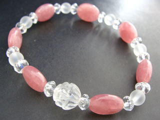 ロードクロサイト【インカローズ】（ピンク・オーバル）情熱・優しさ・繊細・愛情・美・調和・豊かな感受性　クォーツ（クリア・ロータス（蓮）・１０ｍｍ）健康・能力・明晰・完璧・宇宙的意識・感受性・沈着冷静・豊かな感受性　クォーツ（フロスト・６ｍｍ）健康・能力・明晰・完璧・宇宙的意識・感受性・沈着冷静・豊かな感受性　クォーツ（クリア・ボタンカット・６ｍｍ）健康・能力・明晰・完璧・宇宙的意識・感受性・沈着冷静・豊かな感受性