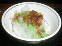 メロン+うなぎの蒲焼のたれ