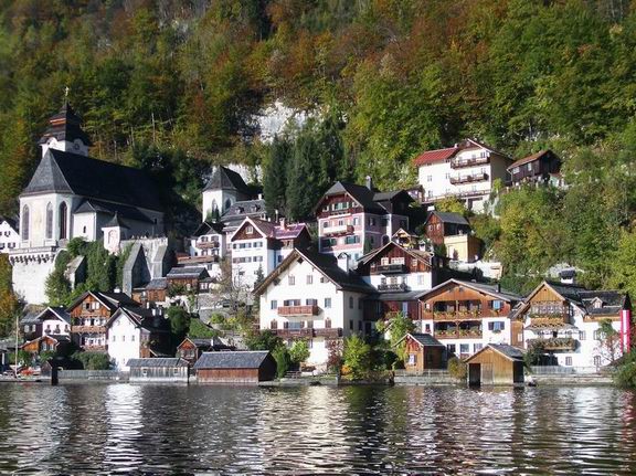 Hallstatt aus See