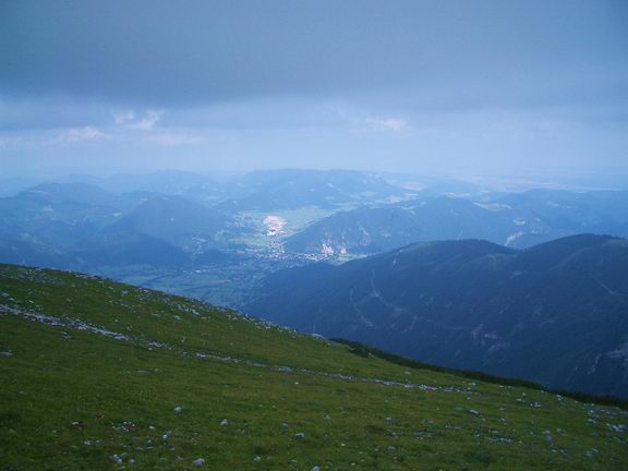 view from Hochschneeberg